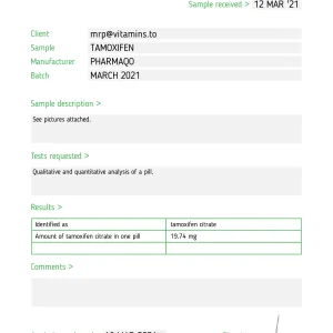 Alternative view of Tamoxifen / Nolvadex – Pharmaqo Labs [50tab/20mg]