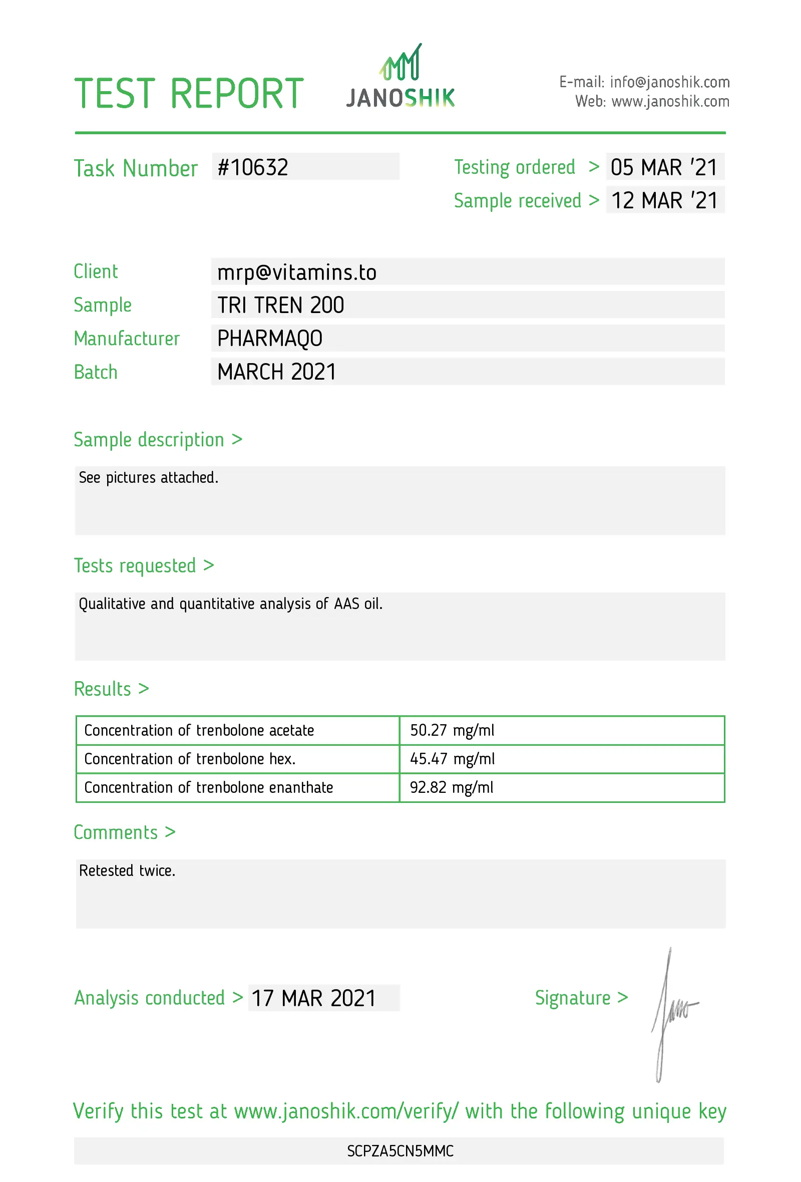 Tri-Tren – Pharmaqo Labs – Image 3