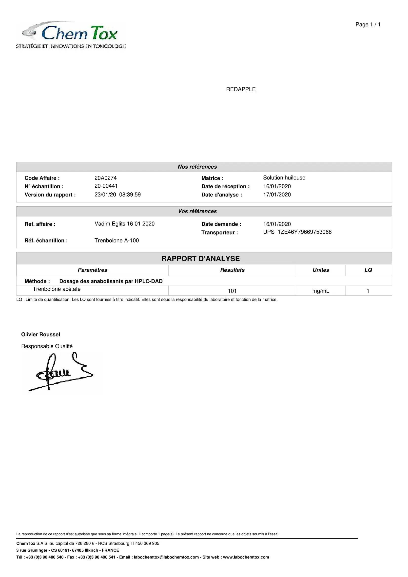 Trenabolone Ace. – Pharmaqo Labs – Image 8