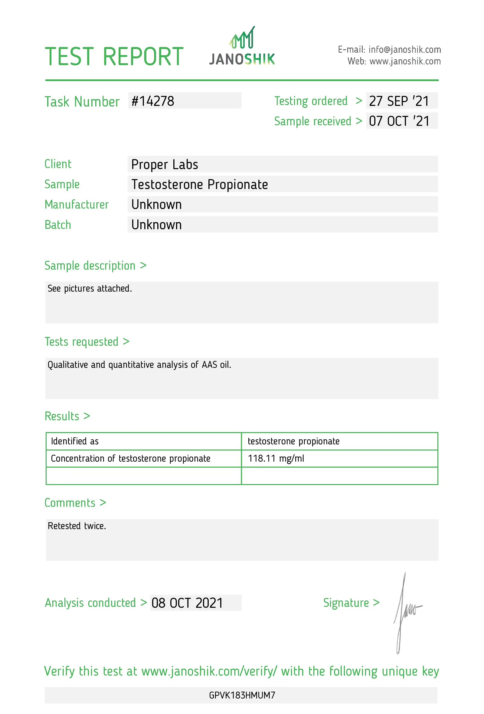 Testosterone Propionate 100 – Proper Labs – Image 2